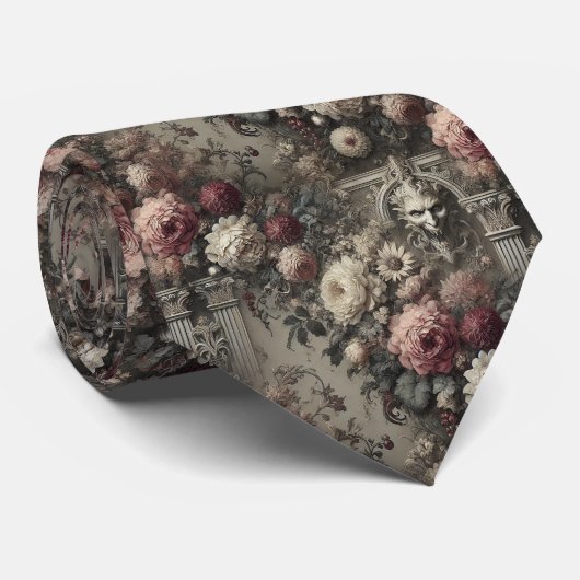 Een namiddag met Bram Stoker - Gothic Victoriaans Stropdas (Opgerold)