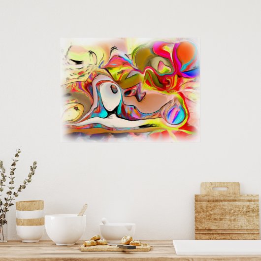 Een namiddag vol ballonnen poster (Keuken)