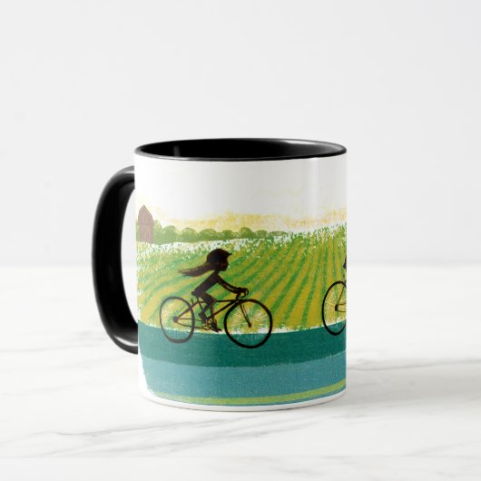 Een namiddagride mok (Voorkant links)