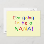 Een Nana - Primaire Colors Tshirts Briefkaart (Voorkant / Achterkant)