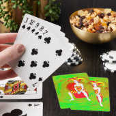 Een nar koningin pokerkaarten (Insitu)