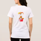 Een nar koningin Tri-Blend shirt (Achterkant)