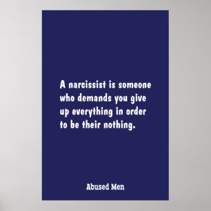 Een Narcissist is iemand die ... Poster