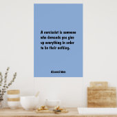 Een Narcissist is iemand die ... Poster (Keuken)