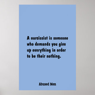 Een Narcissist is iemand die ... Poster