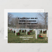 Een natie die haar helden niet respecteert briefkaart (Voorkant / Achterkant)