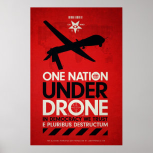 Eén natie onder Drones door Von Glitschka Poster