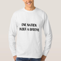 Eén natie onder een groove Mannen hoes Shirt