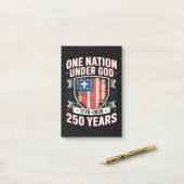 Eén natie onder God 1776 2026 Post-it® Notes (Op bureau)