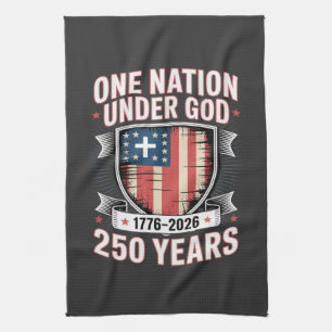 Eén natie onder God 1776 2026 Theedoek