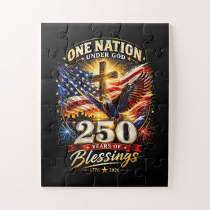 Eén natie onder God 250 jaar 250ste verjaardag Legpuzzel