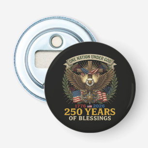 Eén natie onder God 250 jaar Button Flesopener