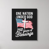 Eén natie onder God 250 jaar Canvas Afdruk (Voorkant)