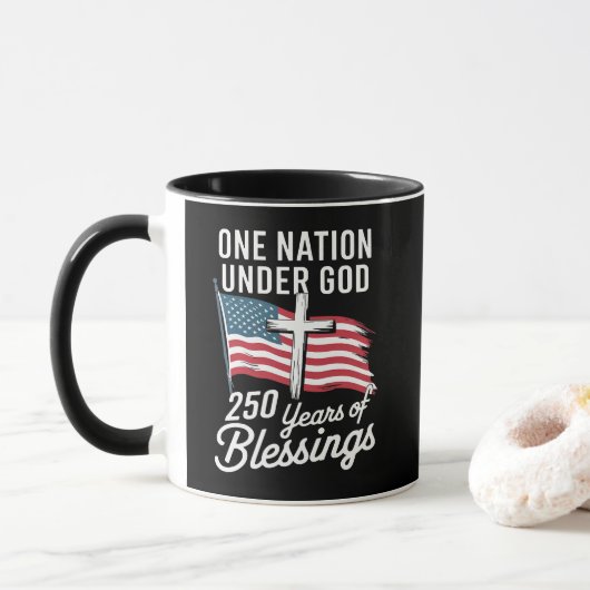 Eén natie onder God 250 jaar Mok (Met donut)