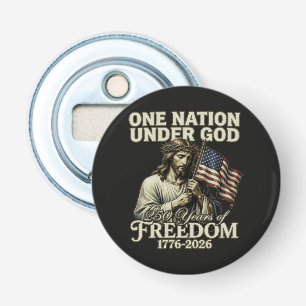 Eén natie onder God 250 jaar zegeningen Button Flesopener