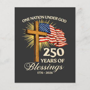 Eén natie onder God  250 jaar zegeningen Flyer
