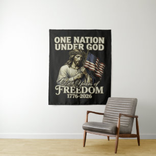 Eén natie onder God 250 jaar zegeningen Wandkleed
