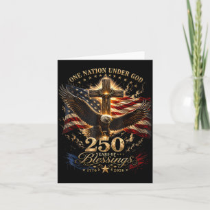Eén natie onder God Amerika 250-jarig jubileum Kaart