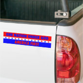 Een natie onder God, Amerika eerste Bumpersticker (Op Truck)