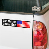 Eén natie onder God Bumpersticker (Op Truck)