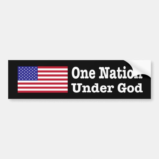 "ÉÉN NATIE ONDER GOD" BUMPERSTICKER (Voorkant)