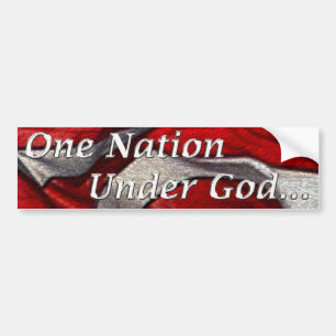 Een natie onder God-Bumpersticker Bumpersticker