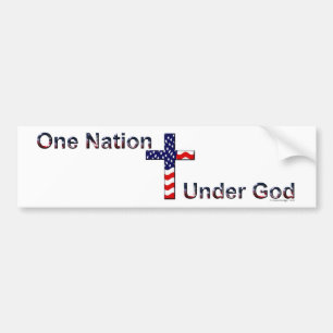 Een natie onder God-Bumpersticker Bumpersticker