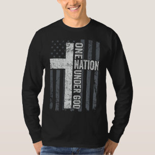 ÉÉN NATIE ONDER GOD - Christelijk aanbiddings krui T-shirt