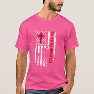 Eén natie onder God Fallen Soldaat Patriot Merch T-shirt