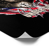 Eén natie onder God Jezus Kunst ons Vlag Christeli Poster (Hoek)