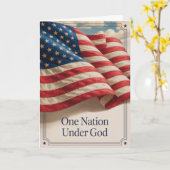 Eén natie onder God Kaart (Gele Bloem)