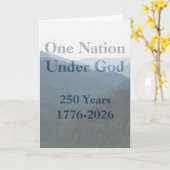 Eén natie onder God Kaart (Gele Bloem)