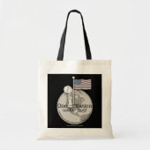 Een natie onder God-Little Boy op Amerikaanse vlag Tote Bag (Voorkant)