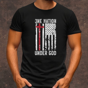 Eén natie onder God mannen T-shirt