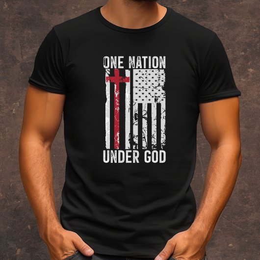 Eén natie onder God mannen T-shirt