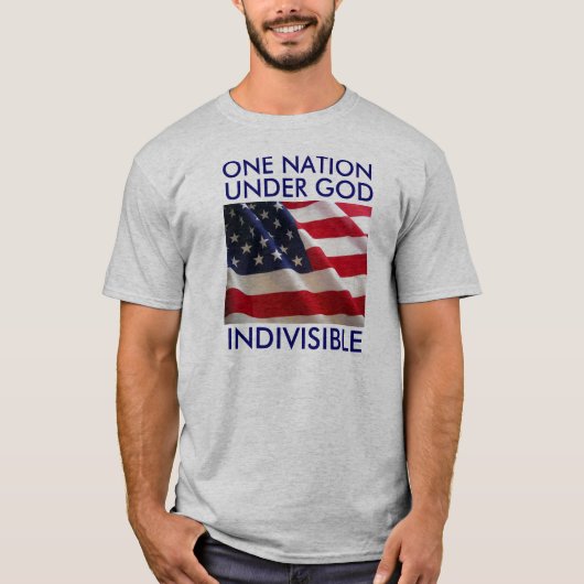 ÉÉN NATIE, ONDER GOD, ONVERSCHILLEND T-SHIRT (Voorkant)