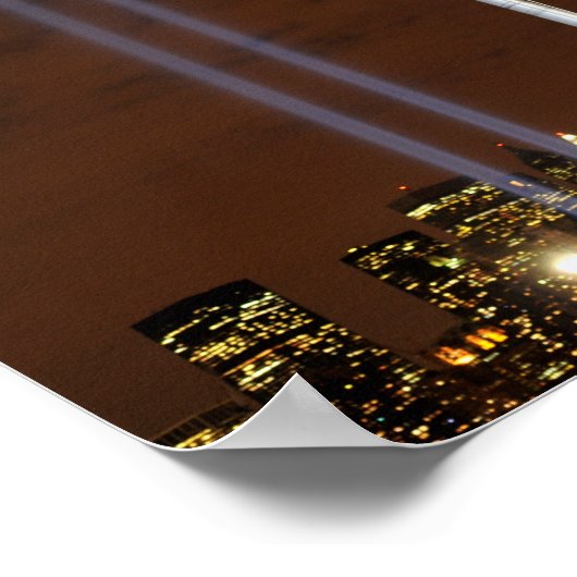 Eén natie onder God Patriot Dag 9/11 Patriottisch Poster (Hoek)