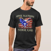 een natie onder god patriotic usa Christelijk T-shirt (Voorkant)
