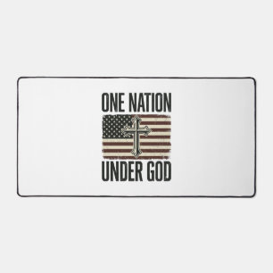 Eén natie onder God patriottisch kruis Bureaumat