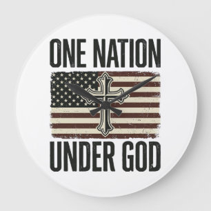 Een natie onder God patriottisch kruis Grote Klok