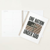 Eén natie onder God patriottisch kruis Planner (Display)