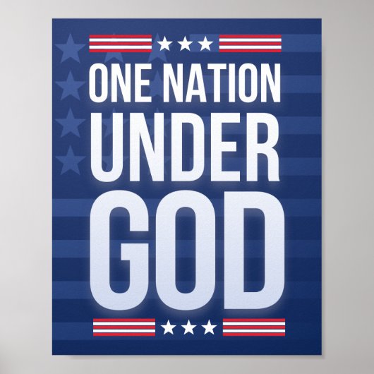 Eén natie onder God Poster (Voorkant)
