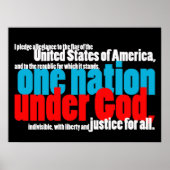 Eén natie onder God Poster (Voorkant)
