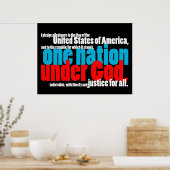 Eén natie onder God Poster (Keuken)