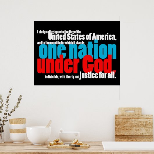 Eén natie onder God Poster (Keuken)