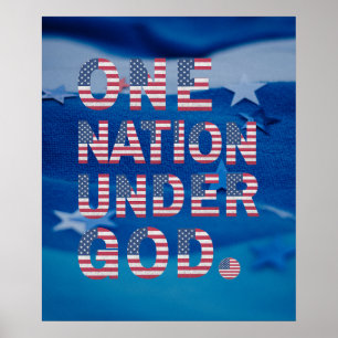 Een natie onder God. Poster
