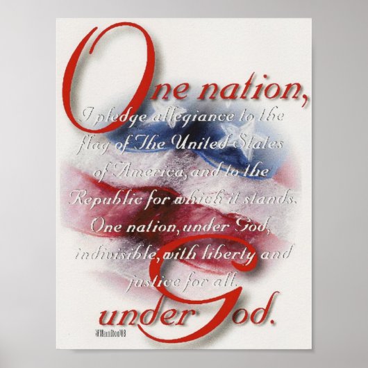 Eén natie onder God-poster Poster (Voorkant)