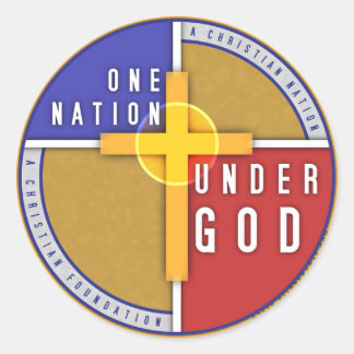 Eén natie onder God Ronde Sticker
