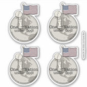 Eén natie onder God Sticker (Voorkant)