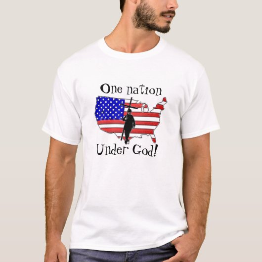 een natie onder god t-shirt (Voorkant)